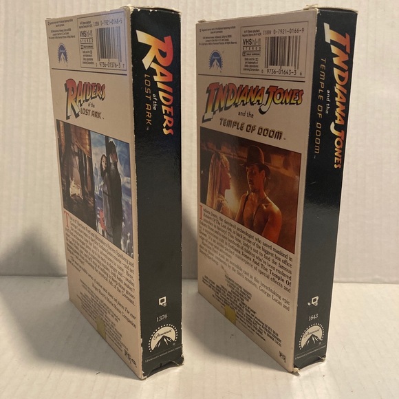 Indiana Jones Bundle VHS Temple of Doom and Raiders of the Lost Ark - Picture 2 of 4